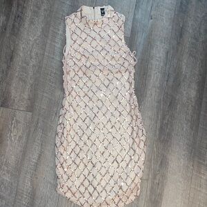 Windsor Rose Gold Sequin  Dress